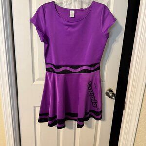 Halloween Costume Purple Crayon Dress